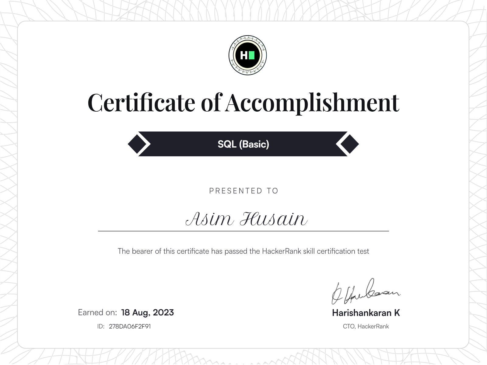 Certificate 12