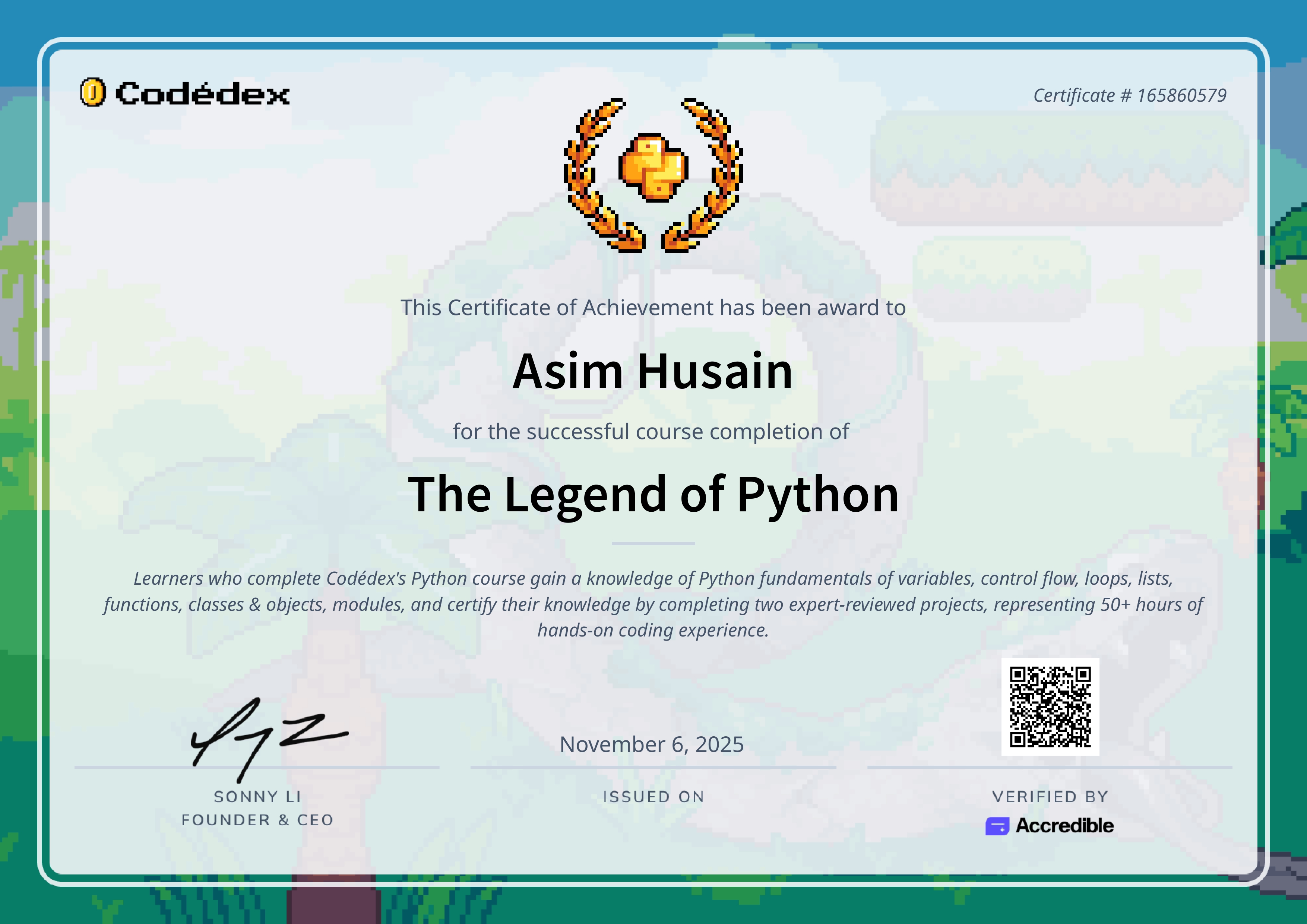 Certificate 12